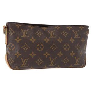 Authentic LOUIS VUITTON Monogram Trotteur Shoulder Bag M51240 LV